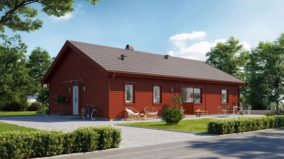 Prio 116 modern entre röd