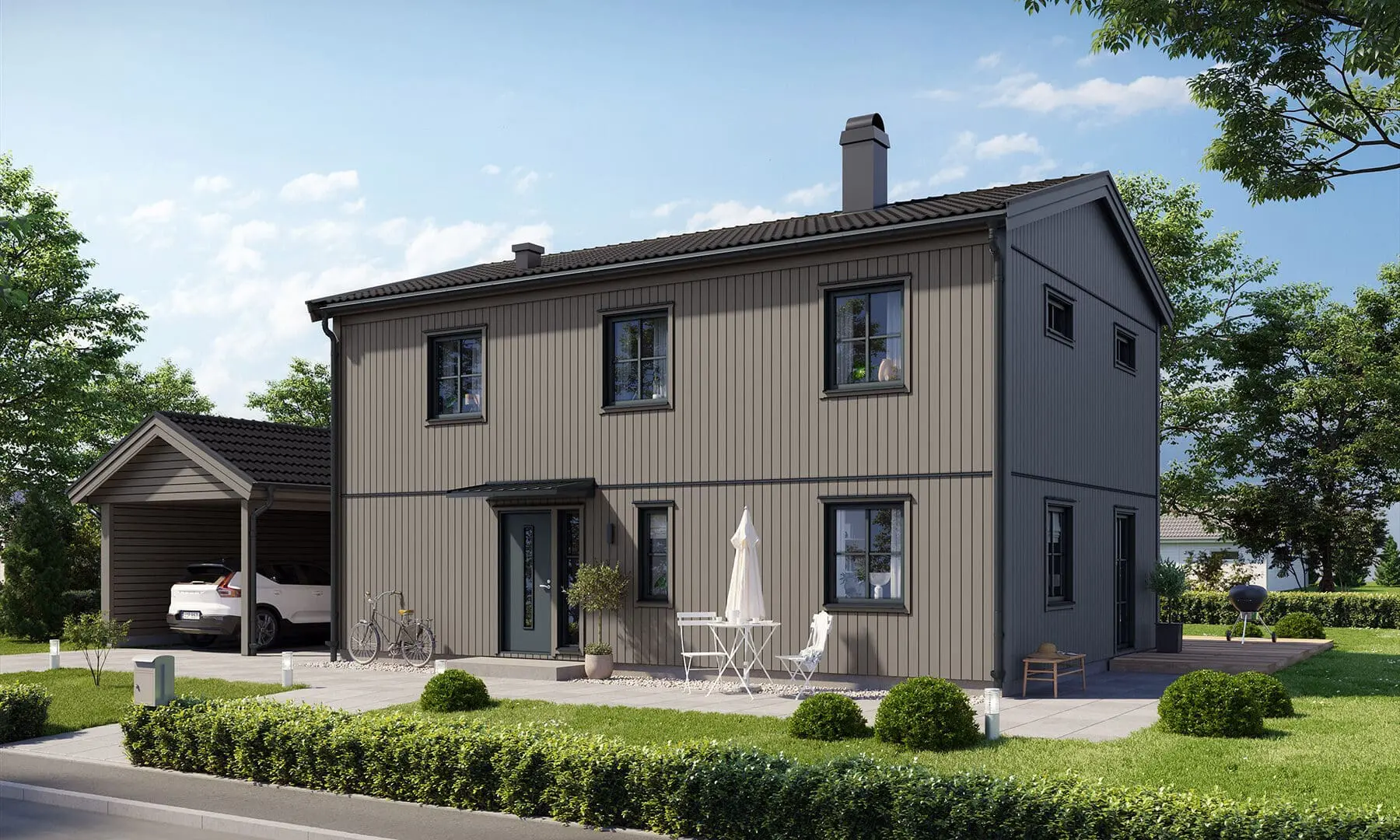 Prio 145 industriell framsida beige
