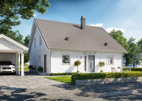Prio 164 modern framsida vit