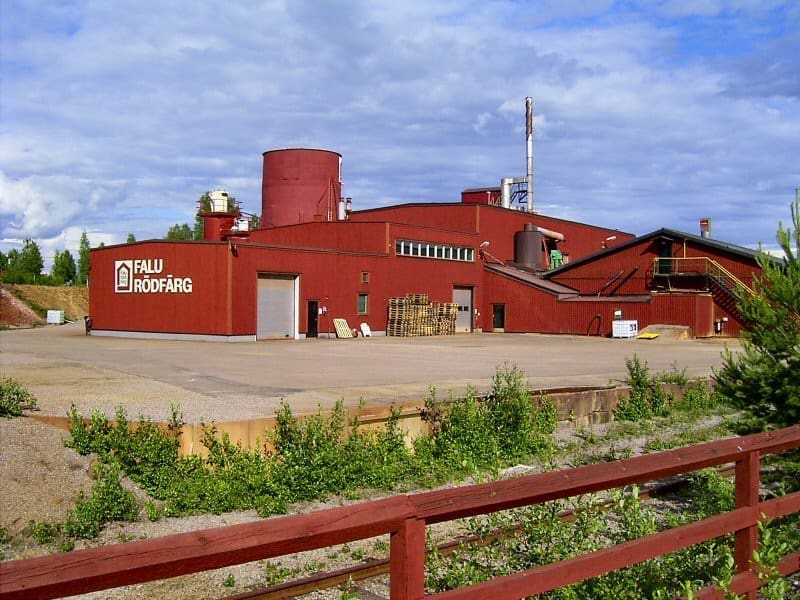 Das Pigmentwerk (Rödfärgsverket) in Falun