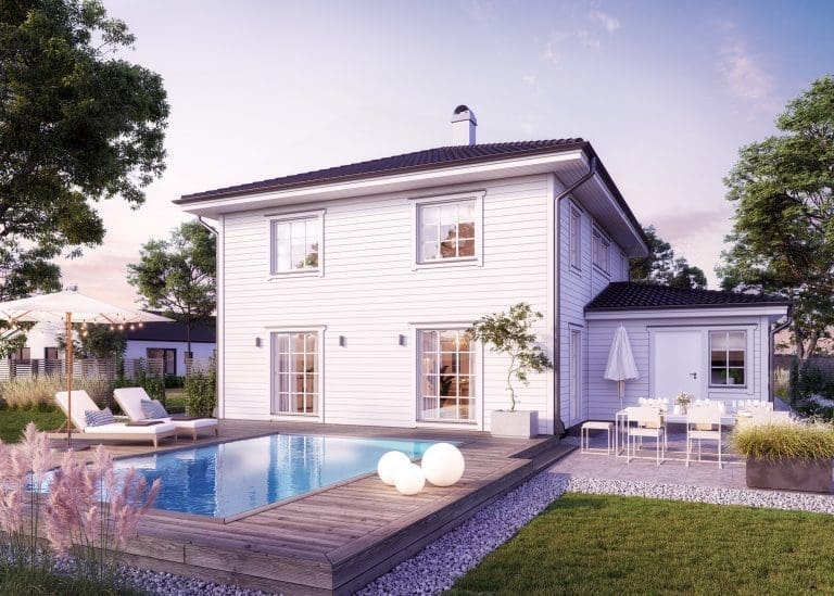 Haustyp Hagavik von Eksjöhus im klassischen Stil