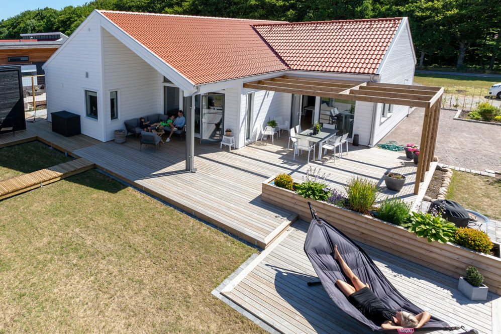 Traumhaus Trend von Eksjöhus fertig gebaut am Waldrand in Helsingborg