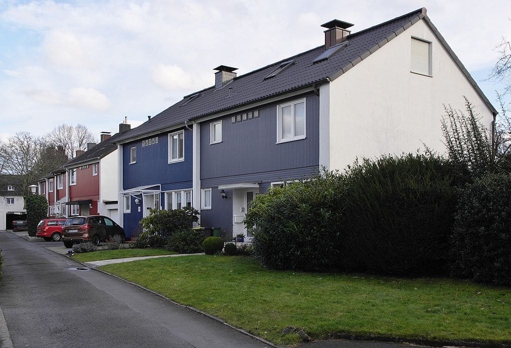 Siedlung mit Schwedenhaus-Reihenhäusern in Unna