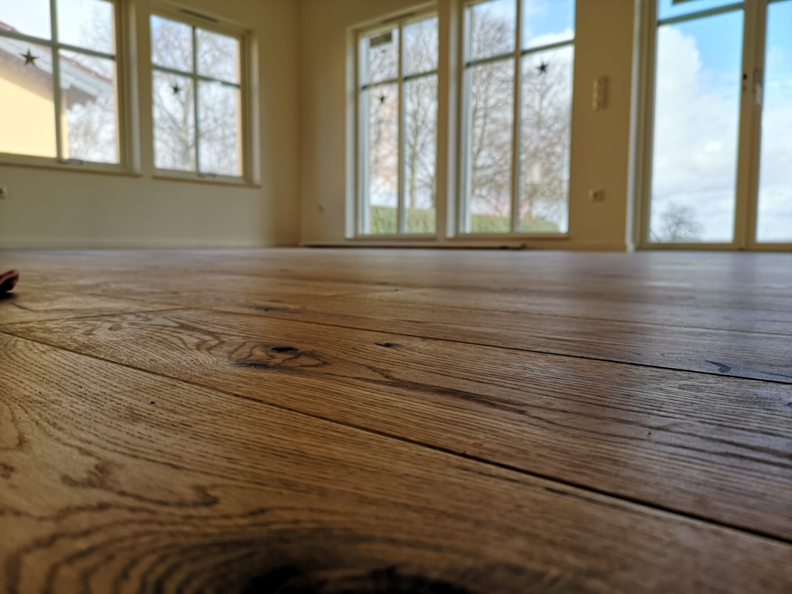 Holzdielenboden in Haus von Eksjöhus