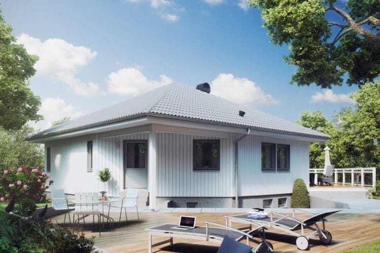 Ideal f&uuml;r Hanglagen: Schwedenhaus BERGSHAMRA von Eksj&ouml;hus