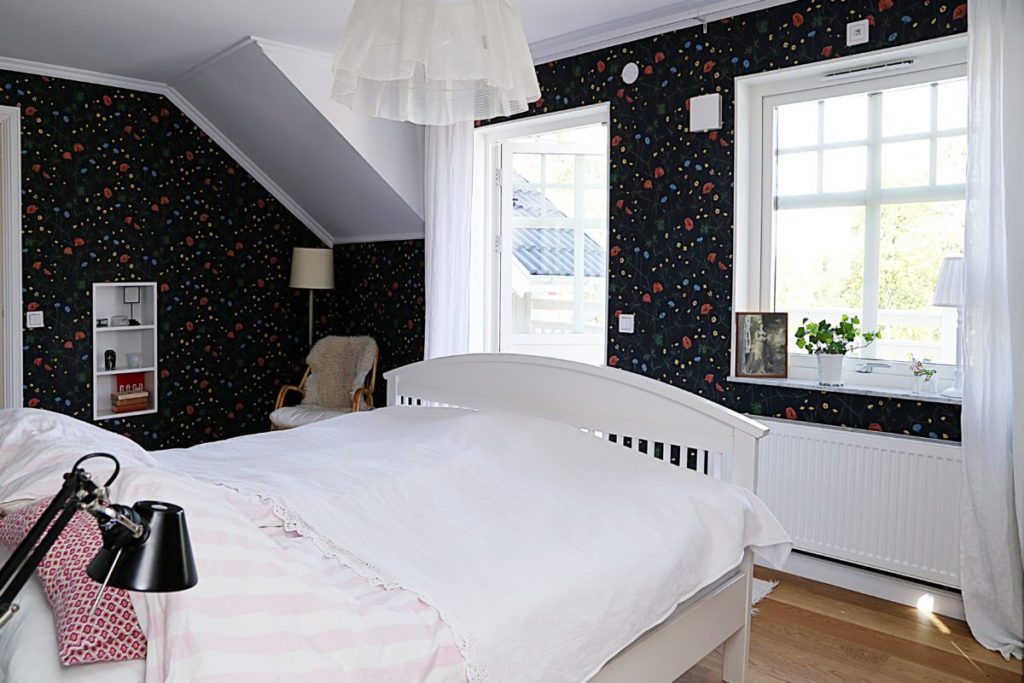 Schlafzimmer im Schwedenhaus Kaptensgarden