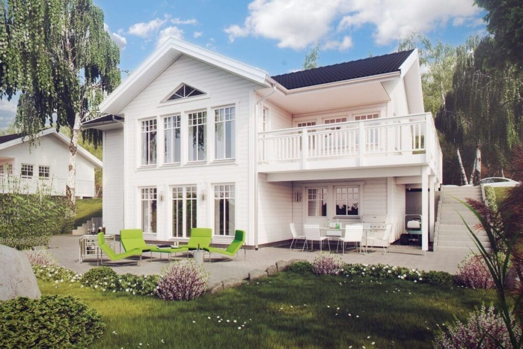 Geeignet f&uuml;r Hanglagen: Schwedenhaus SUNDVIK von Eksj&ouml;hus