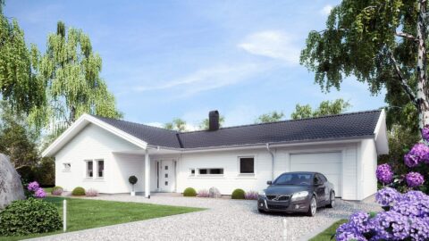 Haus Vallvik von Eksjöhus mit Garage
