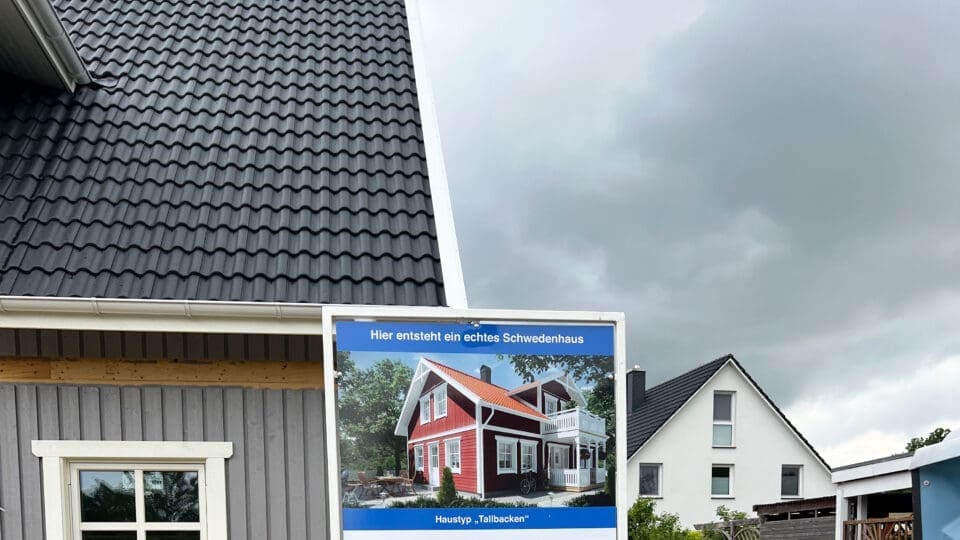 Eksjöhus: Tag der offenen Baustelle in Brunsbek
