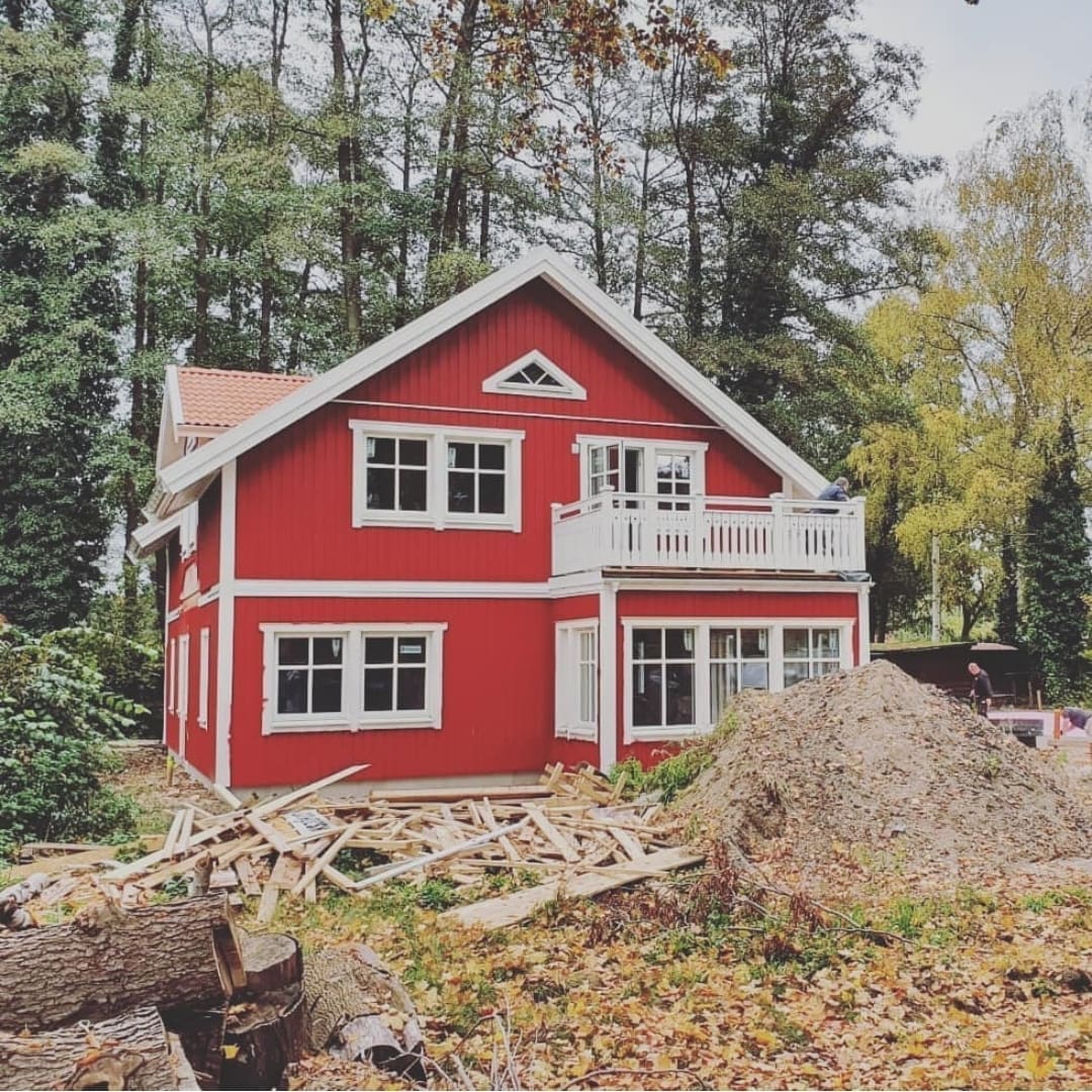 Klassisches schwedisches Holzhaus