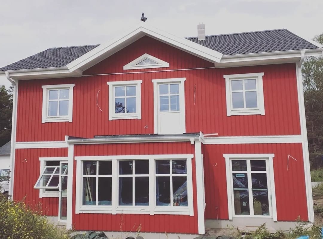 Klassisches schwedisches Holzhaus