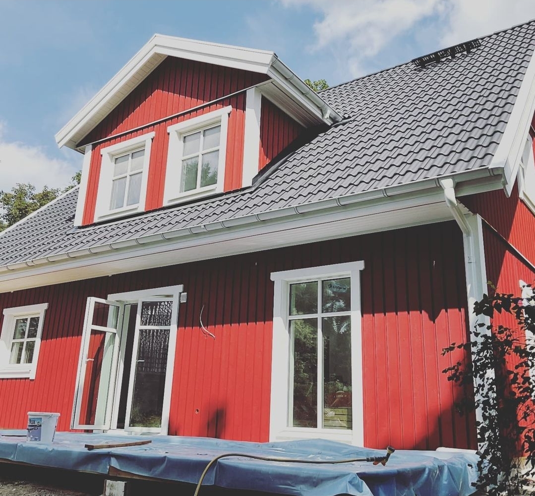 Klassisches schwedisches Holzhaus