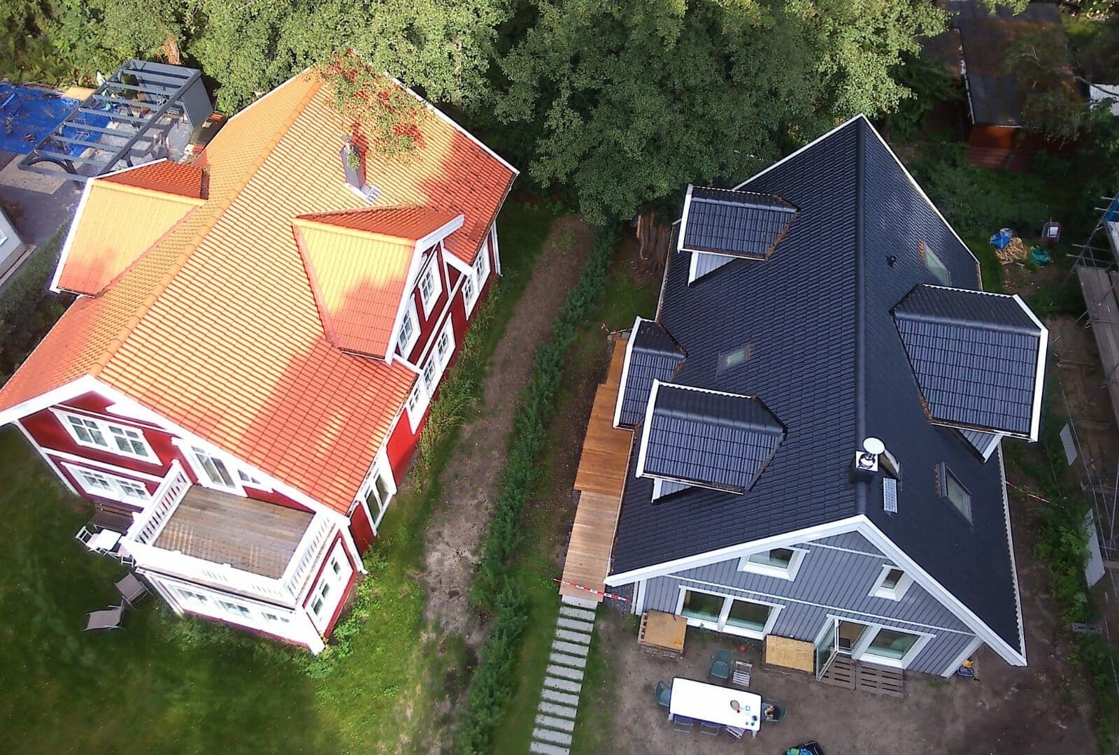 Luftaufnahme Mellangarden und Knutstorp von Eksjöhus in Berlin-Rahnsdorf