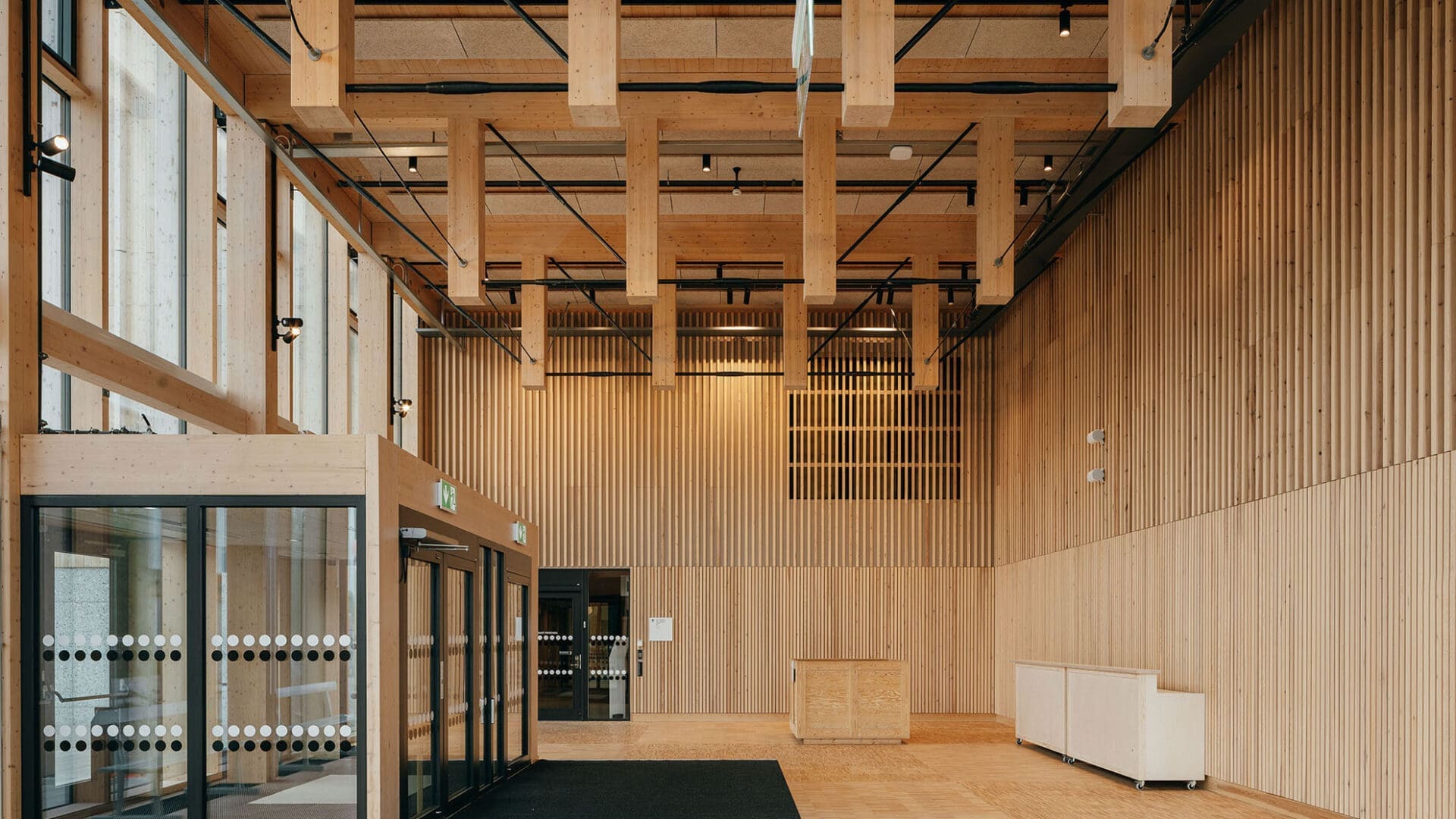 Innenansicht Sara Kulturhus in Nordschweden