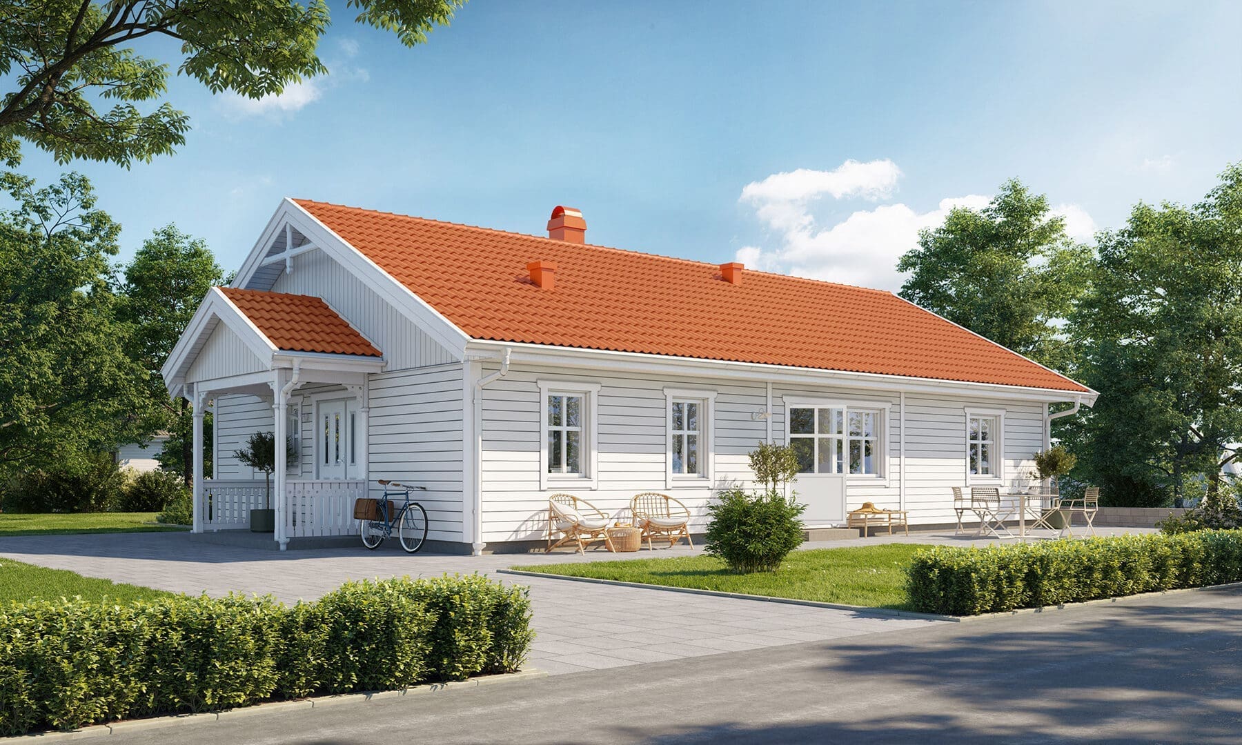 Prio 116 Traditionell, Frontseite weiß