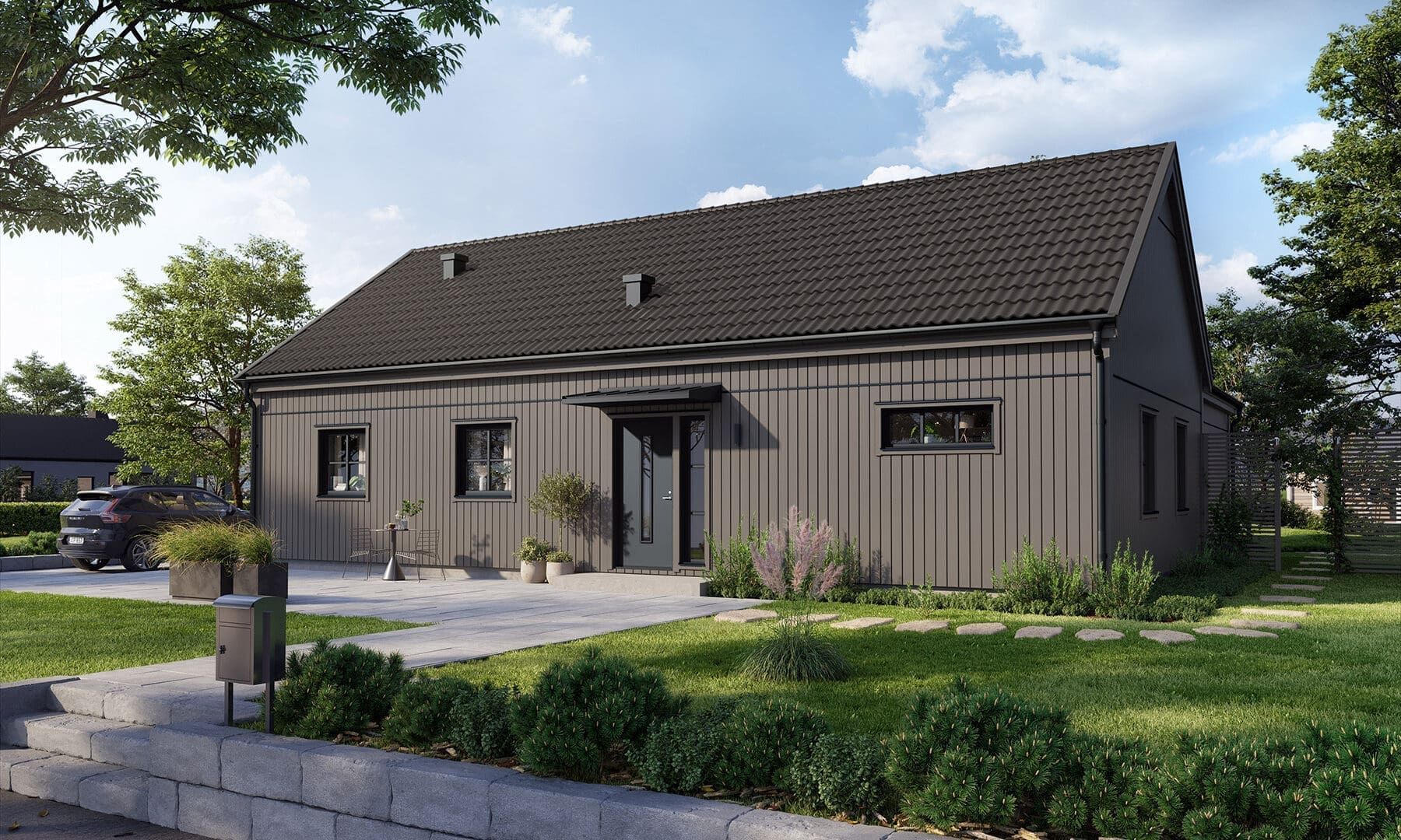 Prio 141 industriell framsida varmgrå