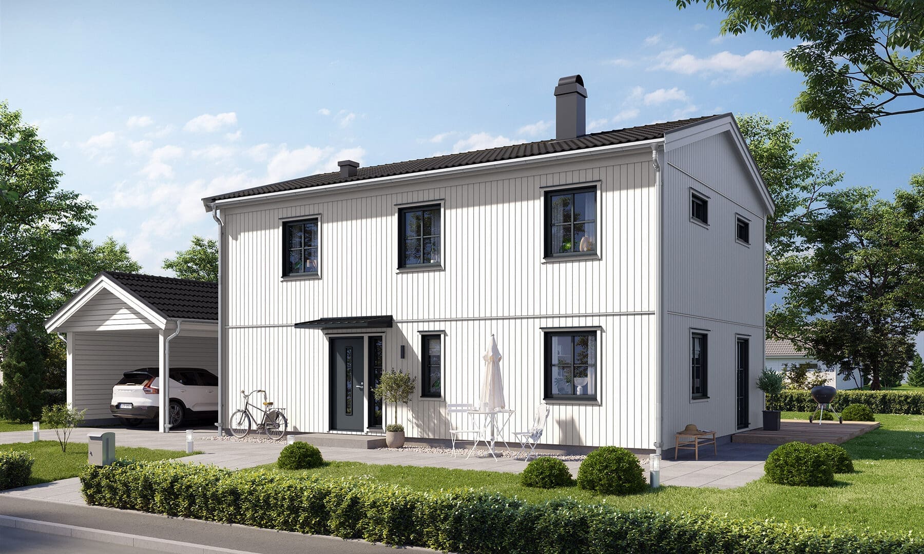 Prio 145 industriell framsida vit