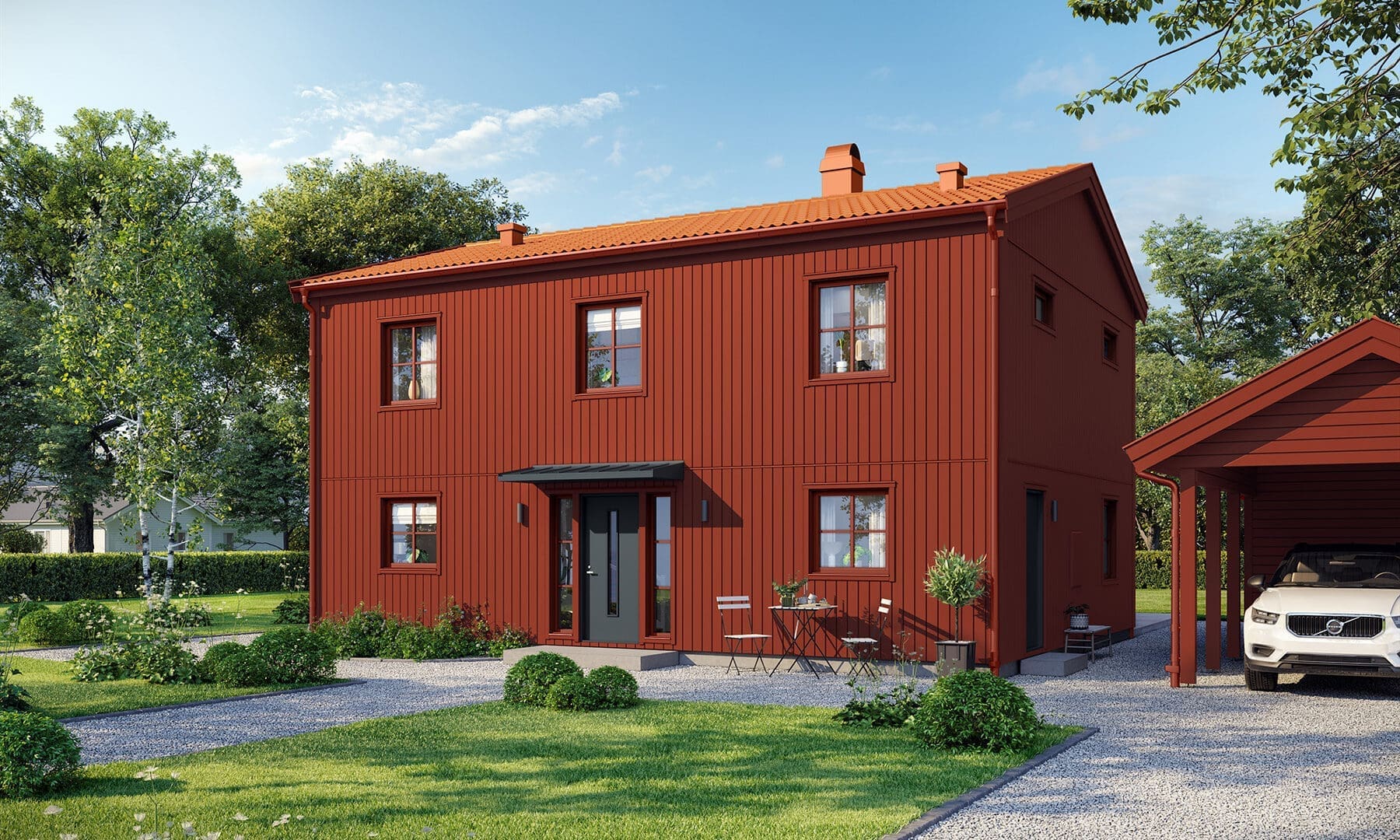 Prio 158 industriell framsida röd