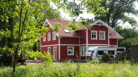 Rotes Eksjöhus in Silmersdorf